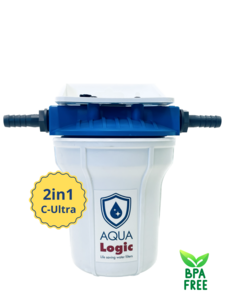 AQUA Logic - Inline 3/8 - C-Ultra - 0.03mcr - 5 INCH - Gen2 - (built-in water filter)