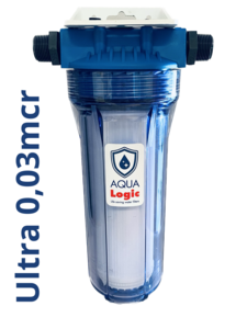 AQUA Logic - Inline 3/4 - Ultra Full Size - 0,03 mcr - 10 INCH - (build-in water filter)