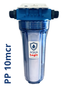 AQUA Logic - Inline Pre-Filter 3/4 - PP - 10 mcr - Sediment Filter - 10 INCH - (build-in water filter)