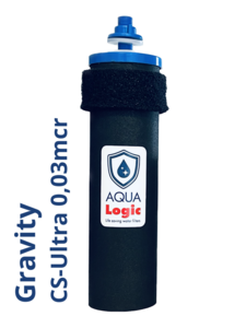 AQUA Logic - Filter Element - Gravity - CS-Ultra - 0,03mcr - 8 INCH - (Silver treated)