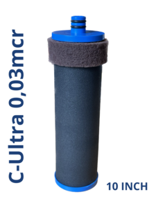 3x - AQUA Logic - Filter Element - Inline - C-Ultra - 0,03mcr - 10 INCH - Gen2