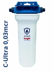 AQUA Logic - Inline 3/8 - C-Ultra - 0,03mcr - 10 INCH - Gen2 - (built-in water filter)