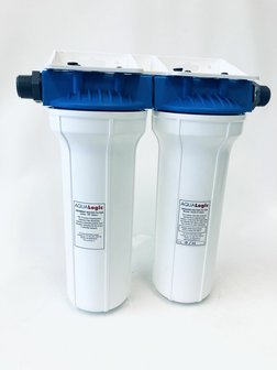 AQUA Logic - Inline Duo - PP + C-Ultra - 10 INCH - (build-in water filter)