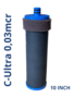 3x - AQUA Logic - Filter Element - Inline - C-Ultra - 0,03mcr - 10 INCH - Gen2