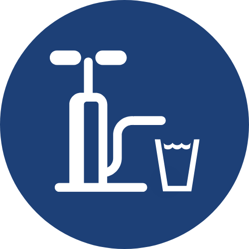 Hand pump water filter Order or replace Aqualogic