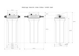 AQUA Logic - Inline 3/8 - C-Ultra - 0,03mcr - 10 INCH - Gen2 - (built-in water filter)_